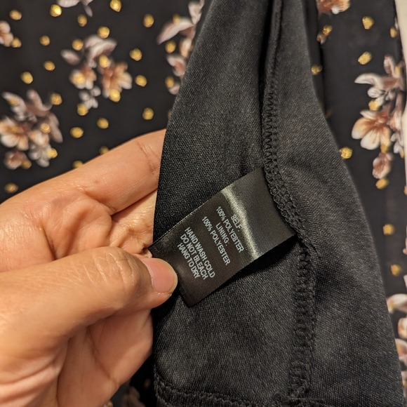 Lulu's Size XS Floral Black Maxi Dress - Picture 9 of 12